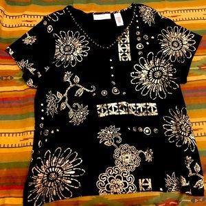 Boho Print Liz Claiborne First Issue Top